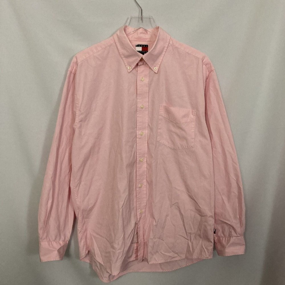 Tommy Hilfiger Men’s L Pink Button Up Shirt
